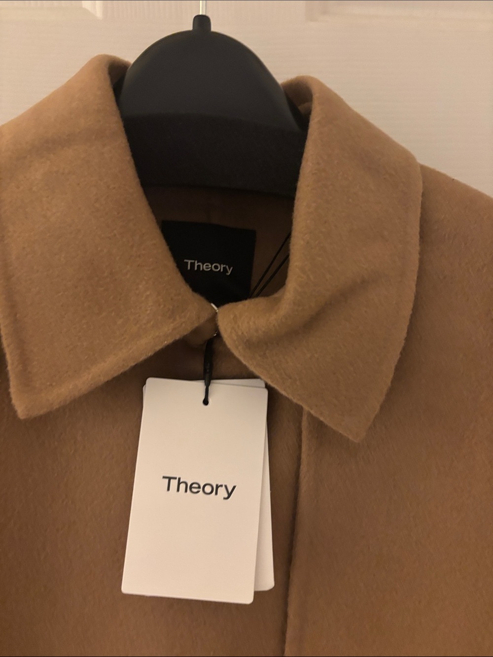 Theory Relax Double-Breasted Tan Trench Coat nwt - Picture 6 of 13